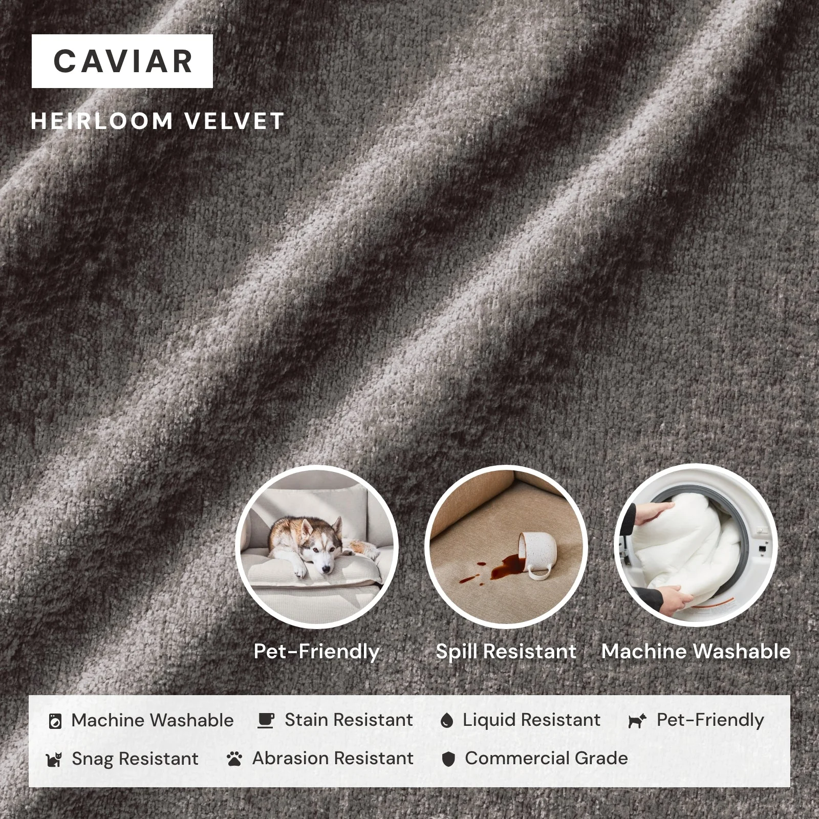 Elevate Comfort Layer for 3-Seater + Bench Ottoman in Caviar - Image 6