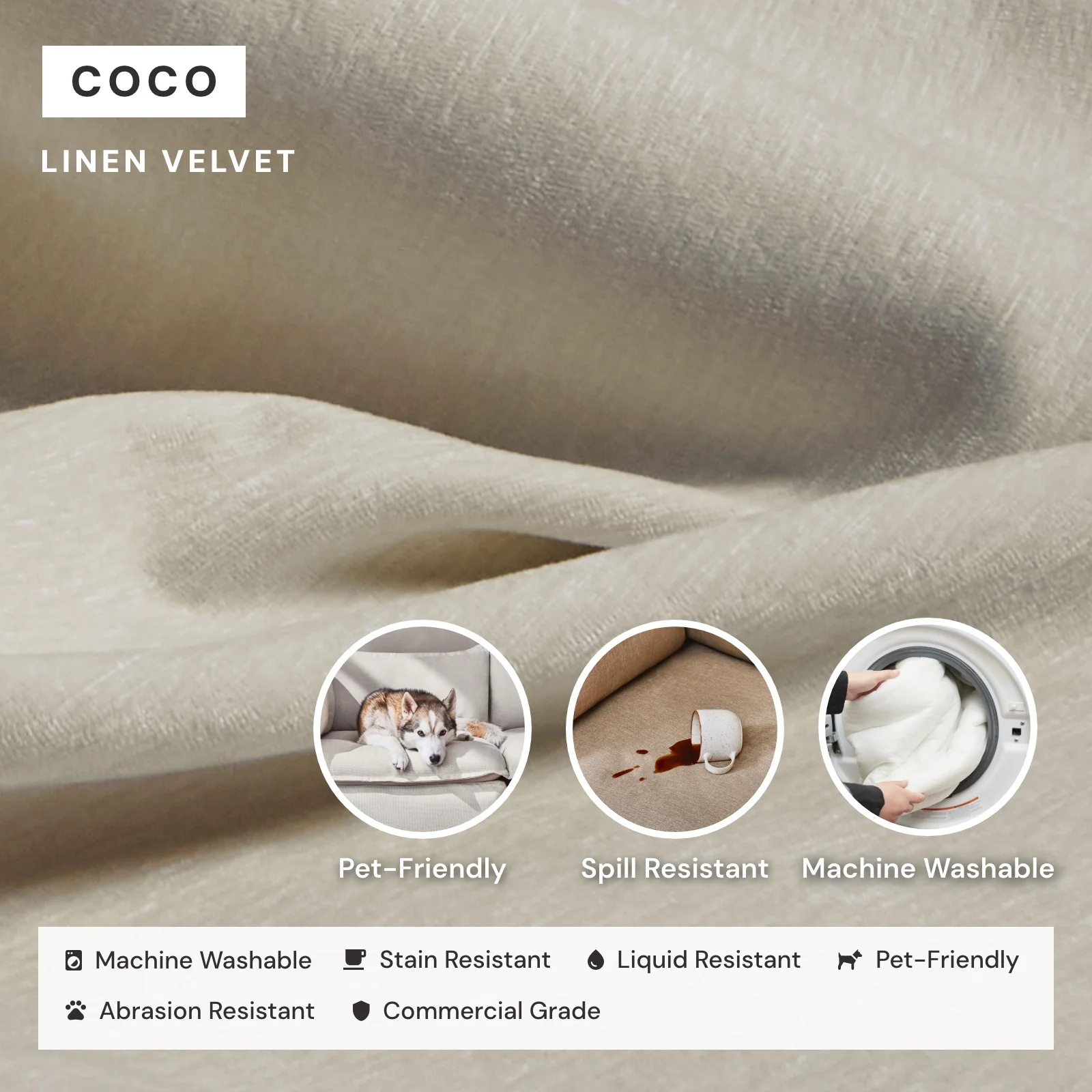 Elevate Comfort Layer for 4-Seater Corner Sectional in Coco - Image 6