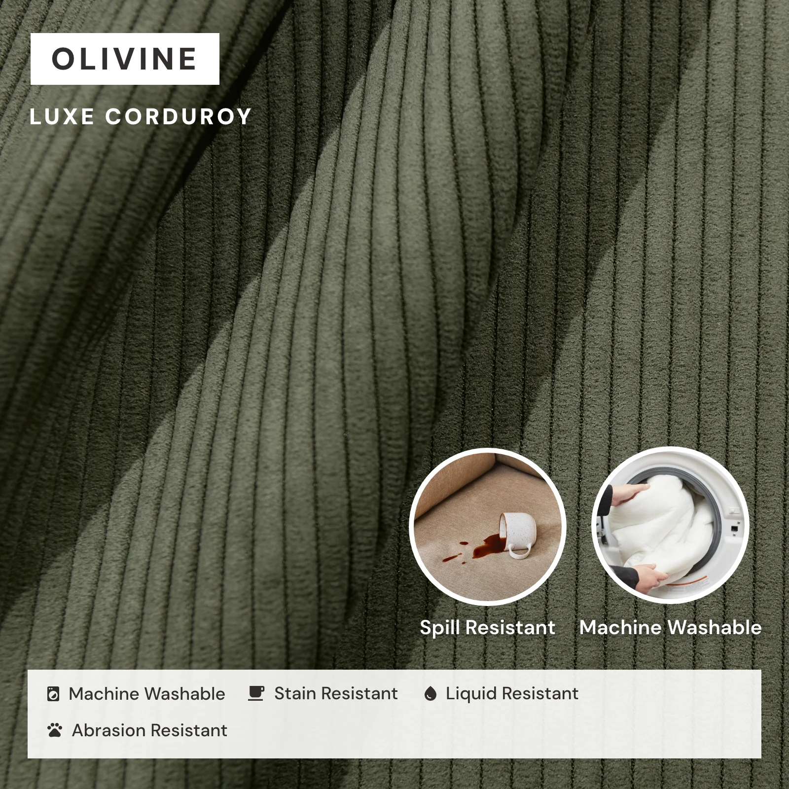 Elevate Comfort Layer for 9-Seater U-Sectional in Olivine - Image 6