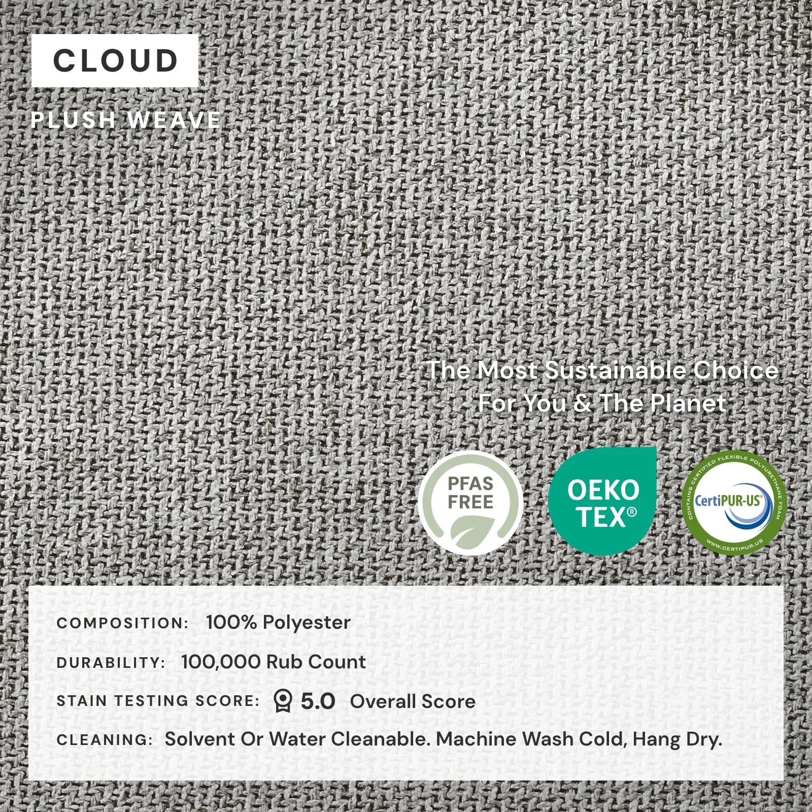 Elevate Comfort Layer Set for 2-Seater | Plush Weave in Cloud - Image 7