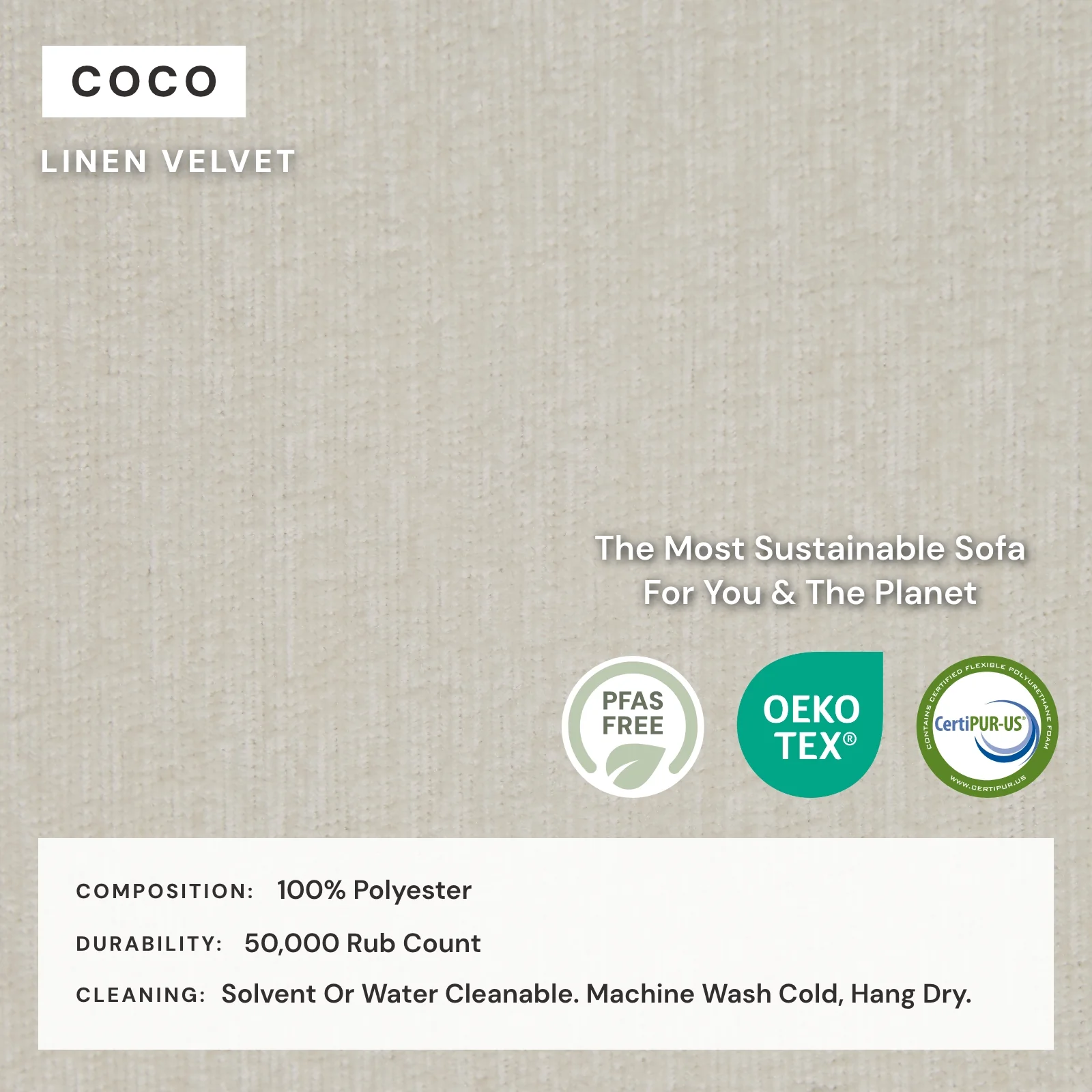 Modular Washable 2-Seater + Ottoman in Coco | Deluxe+ Seat | Cloud Pillow - Image 4