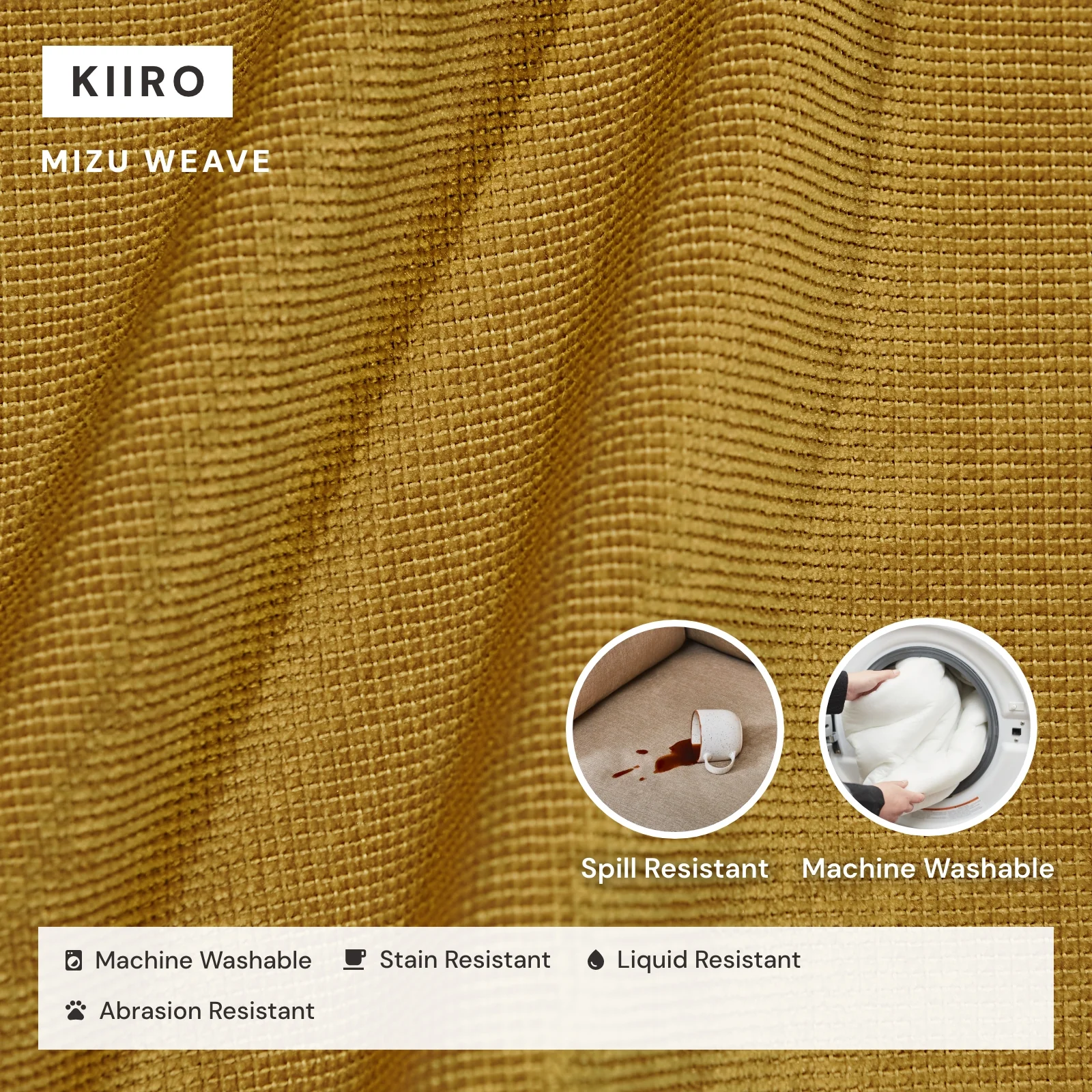 Modular Washable Armchair in Kiiro | Deluxe+ Seat | Cloud Pillow - Image 3