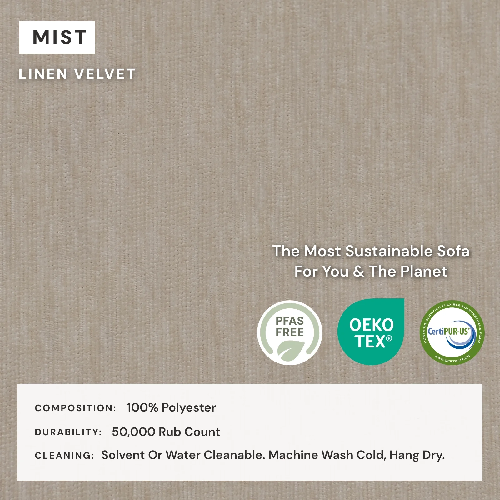 Modular Washable Armchair in Mist | Deluxe+ Seat | Cloud Pillow - Image 4