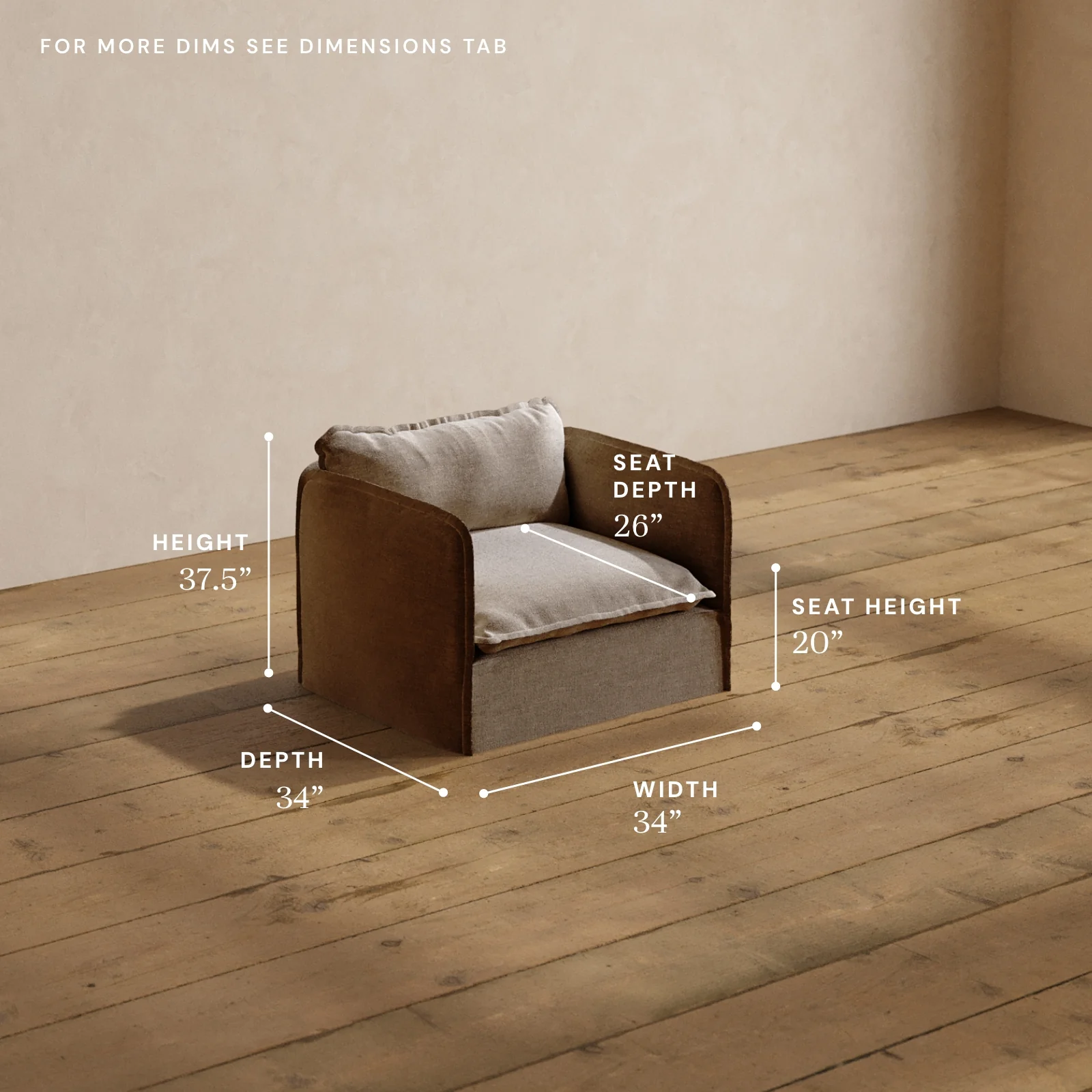 Modular Washable Armchair in Mist | Memorix+ Seat | Contour Pillow - Image 5
