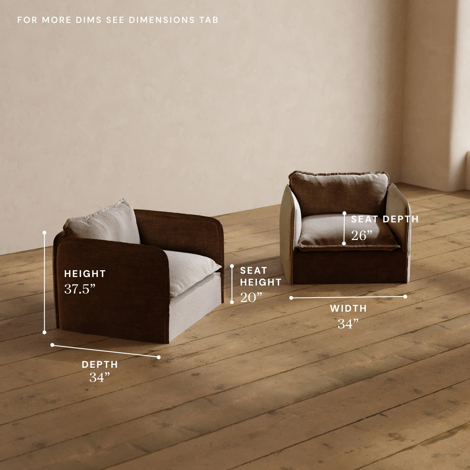 Modular Washable Armchair Set in Mist | Memorix+ Seat | Contour Pillow - Image 5