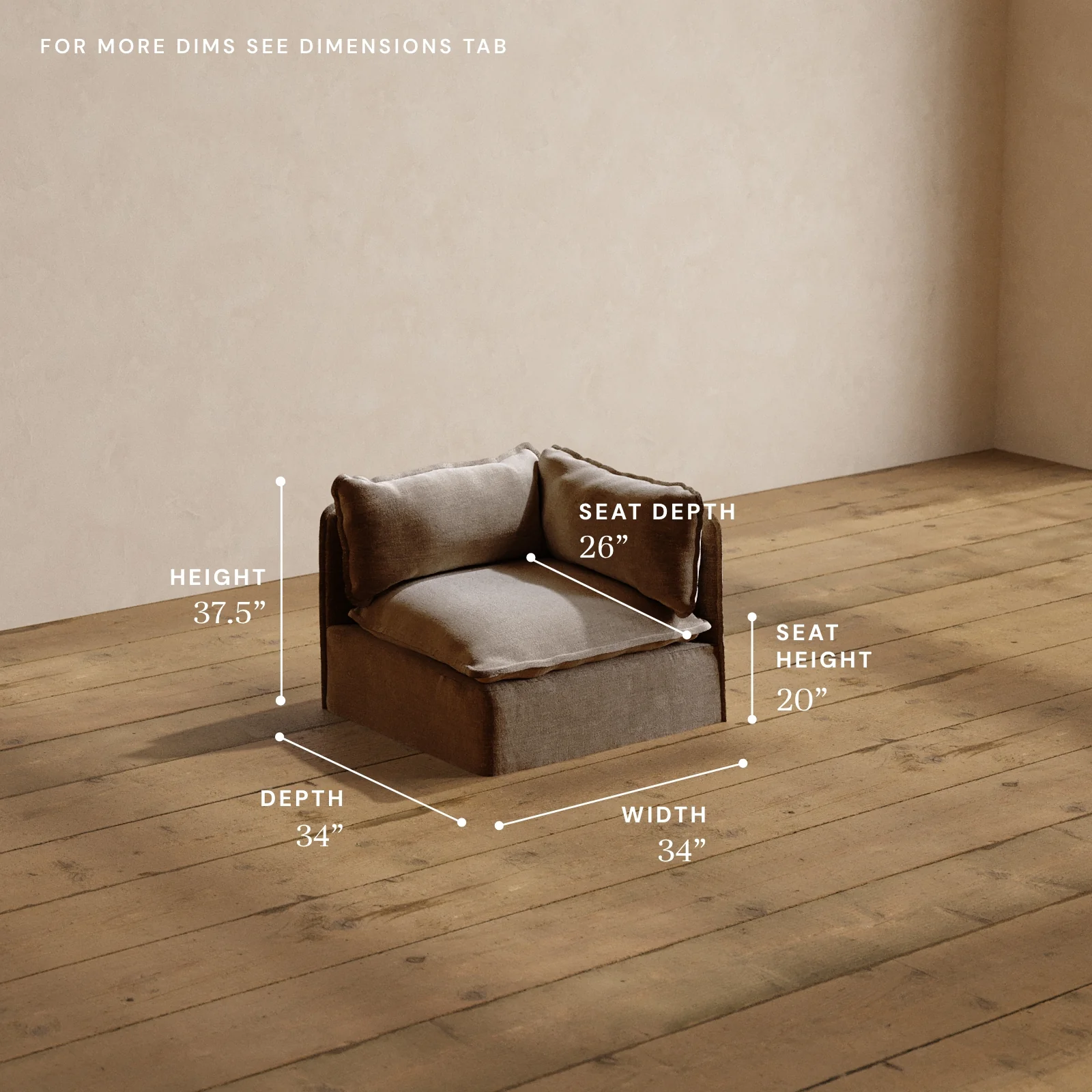 Modular Washable End Chair - Right in Mist | Memorix+ Seat | Contour Pillow - Image 5