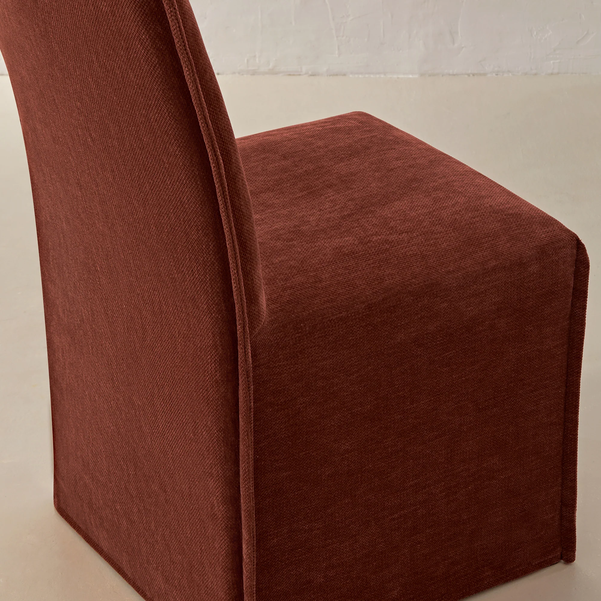 Slipcover Only - Washable Upholstered Dining Chair | 15" Back Height in Rust - Image 5