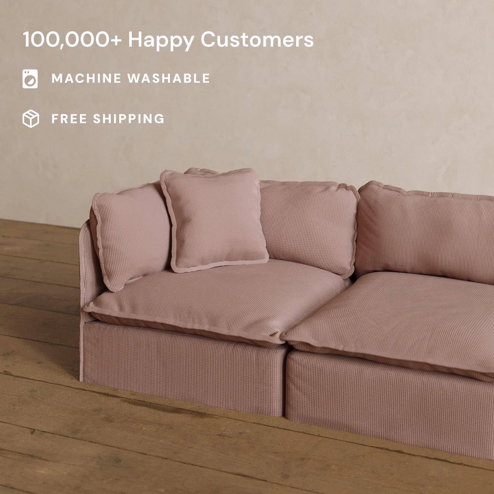 Square Performance Accent Pillow 18 x 18 in Sakura - Image 2