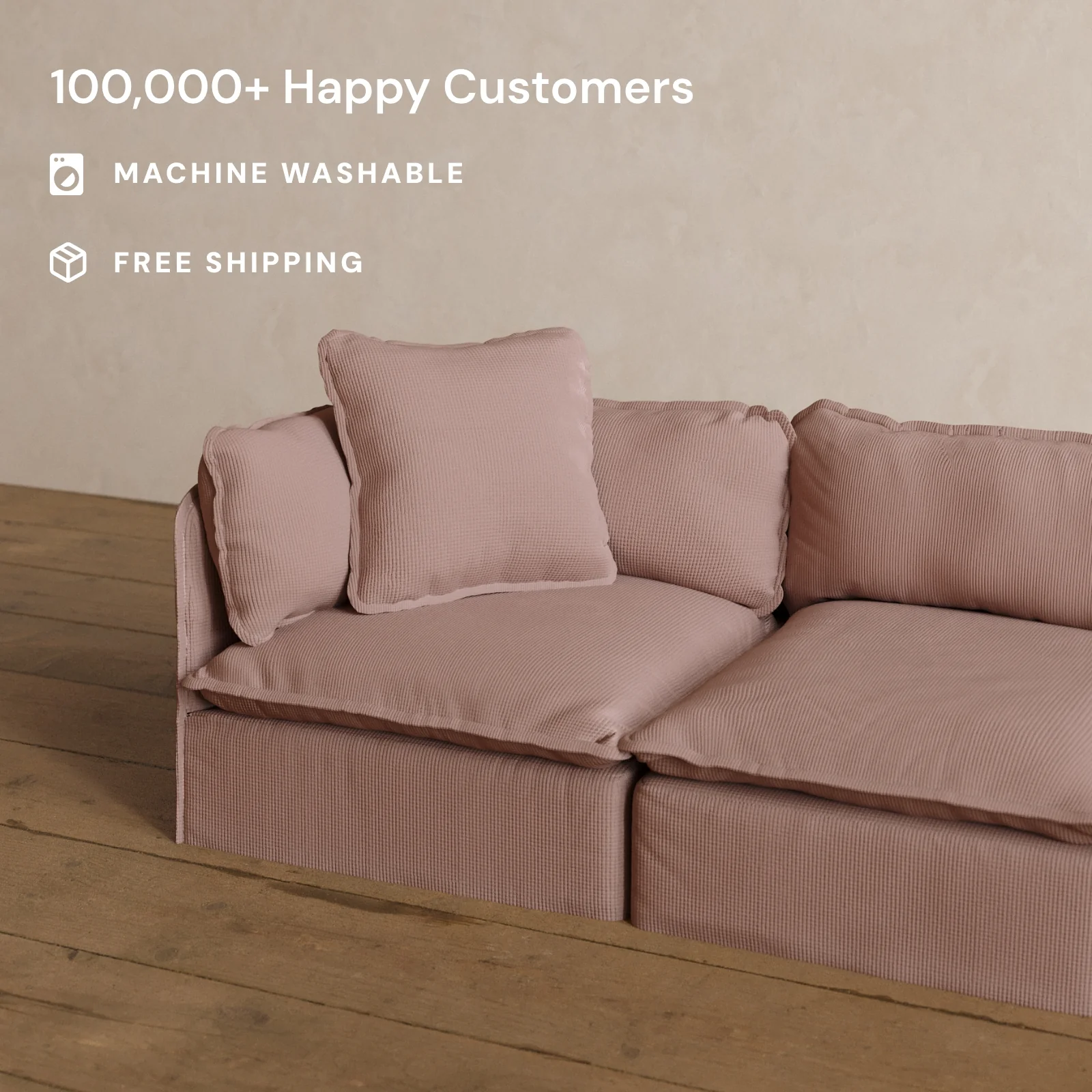 Square Performance Accent Pillow 22 x 22 in Sakura - Image 2