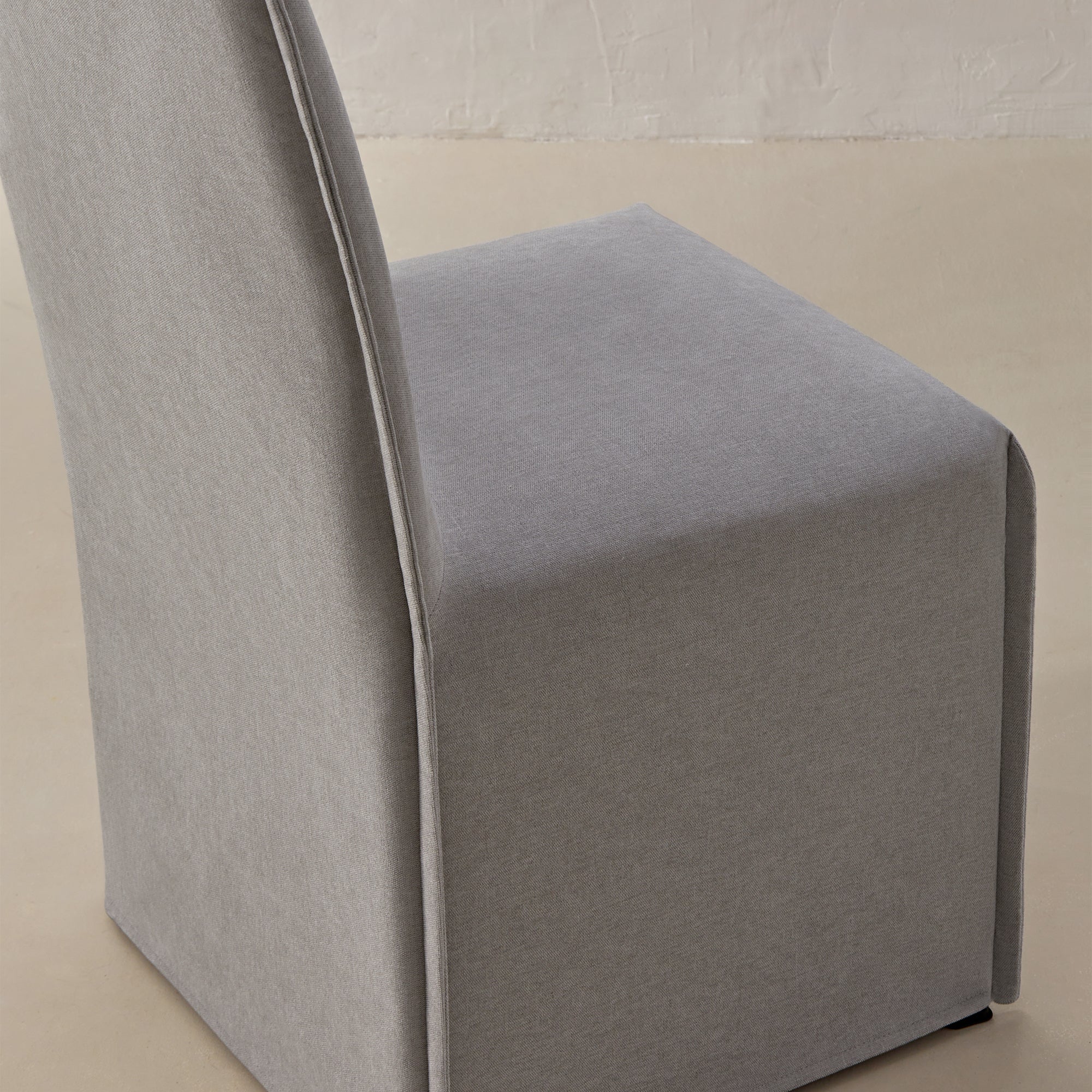 Washable Upholstered Dining Chair | 15" Back Height in Pumice - Image 7